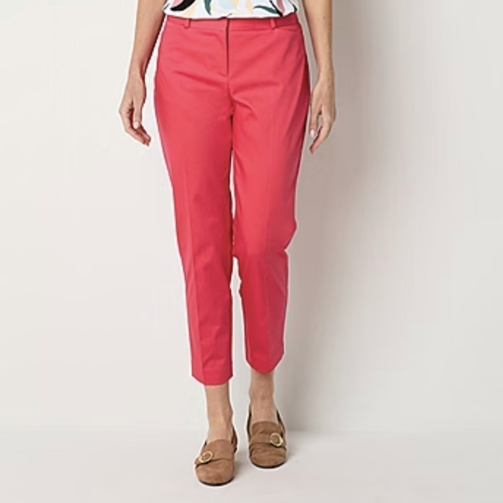 Liz Claiborne Emma Womens Mid Rise Slim Pants